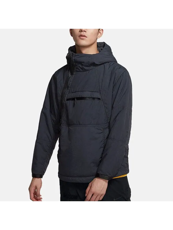 Куртка sportswear tech pack solid color stay warm hooded sports padded jacket black Nike — изображение 2 из 3, черный