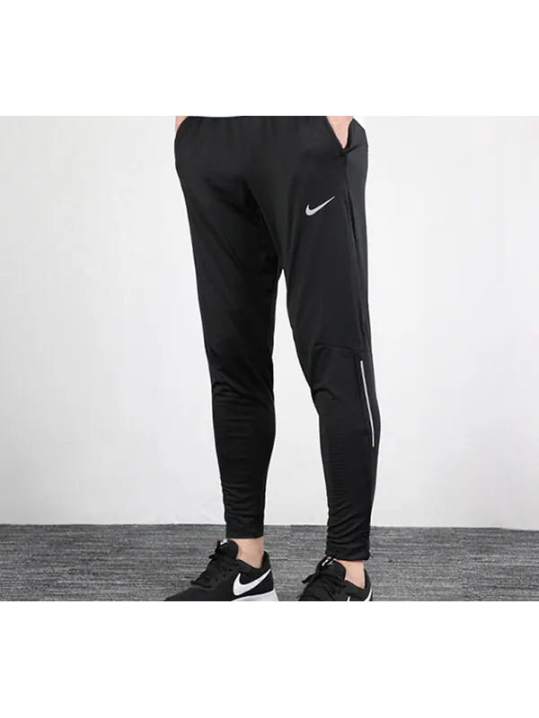 Брюки phnm elite knit reflective strip running pants men's black Nike — изображение 3 из 4, черный