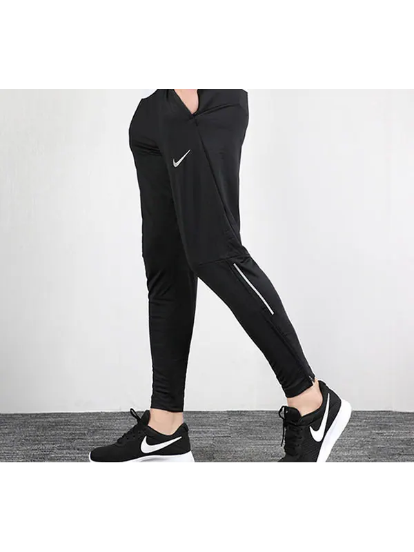 Брюки phnm elite knit reflective strip running pants men's black Nike — изображение 4 из 4, черный