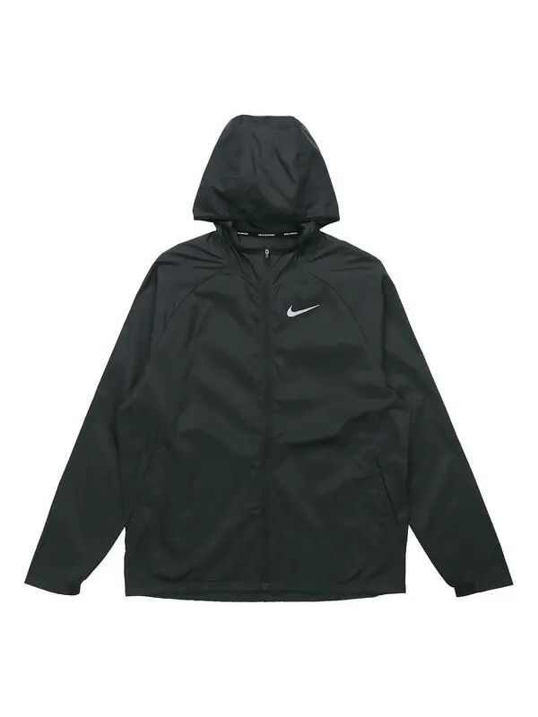 Куртка running quick dry sports hooded jacket black Nike — изображение 1 из 4, черный