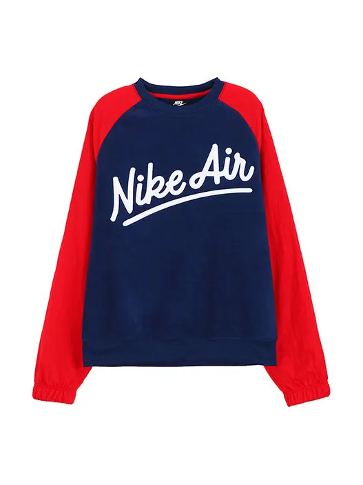 Толстовка Nike AS Men's Sportswear Air Crew MX SSNL Blue VOID 'Red Blue' — изображение 1 из 1, красный/синий