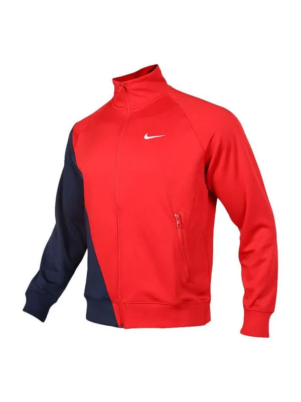 Куртка Nike Casual Sports Knit Cardigan Stand Collar Jacket Large Red — изображение 1 из 4, красный