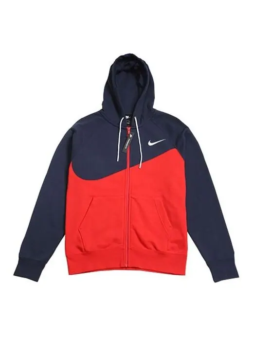 Куртка large zipper splicing hooded gym jacket red Nike — изображение 1 из 4, красный