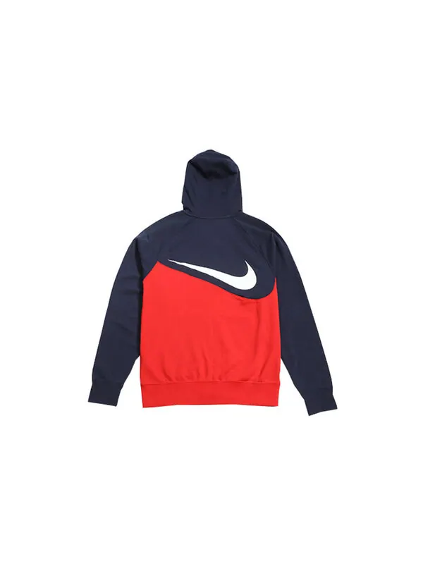 Куртка large zipper splicing hooded gym jacket red Nike — изображение 2 из 4, красный