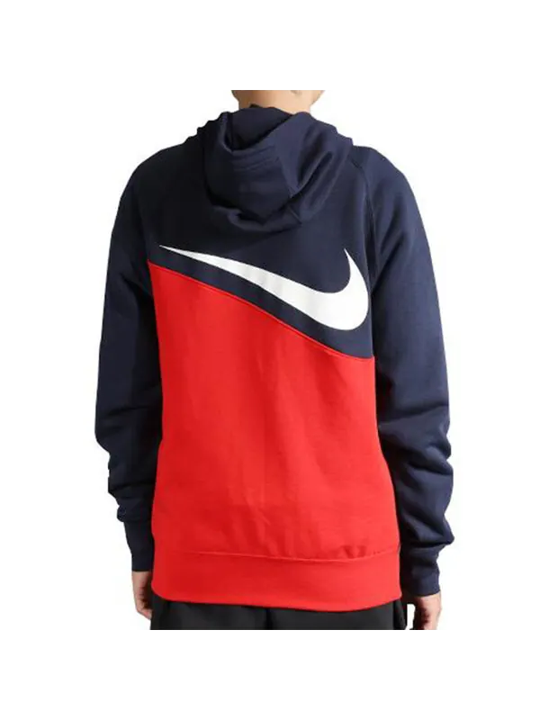 Куртка large zipper splicing hooded gym jacket red Nike — изображение 4 из 4, красный