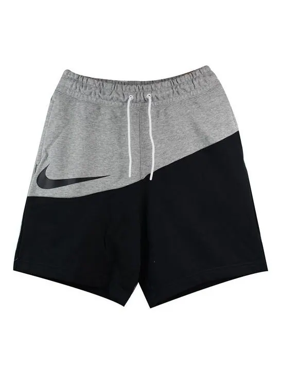 Шорты sportswear swoosh small colorblock sports shorts black gray blackgray Nike — изображение 1 из 4, серый