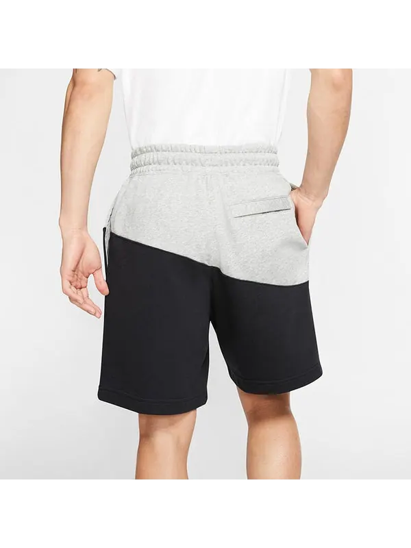 Шорты sportswear swoosh small colorblock sports shorts black gray blackgray Nike — изображение 4 из 4, серый