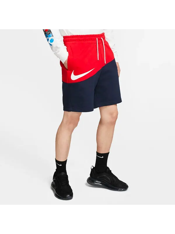 Шорты sportswear swoosh small sports shorts blue red Nike — изображение 3 из 4, красный/синий