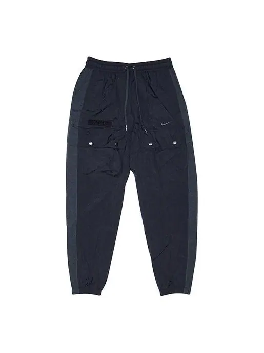 Брюки sportswear drawstring woven casual pants black Nike — изображение 1 из 4, черный