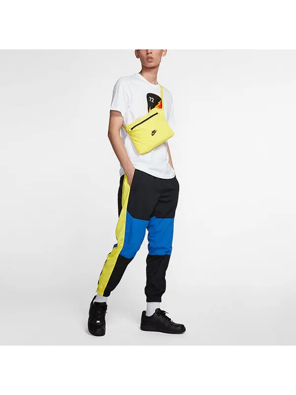 Брюки men's sportswear contrasting colors athleisure casual sports bundle feet long pants/trousers black Nike, черный