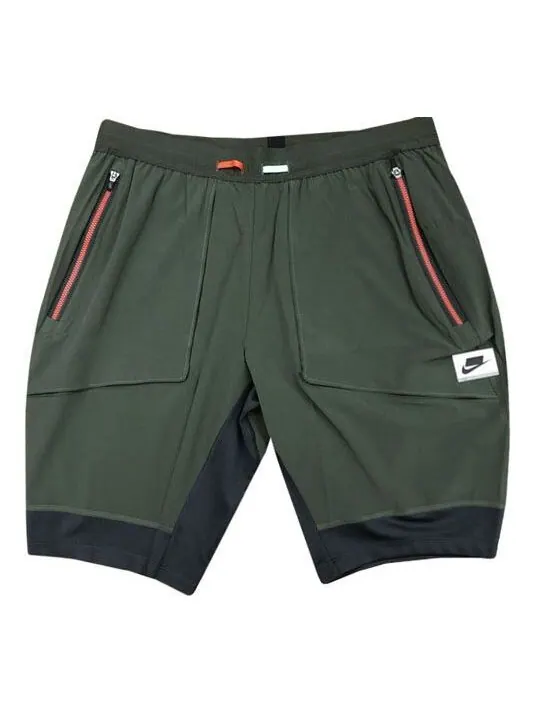 Шорты men's hybrid splicing quick dry breathable sports shorts green Nike — изображение 1 из 2, мульти