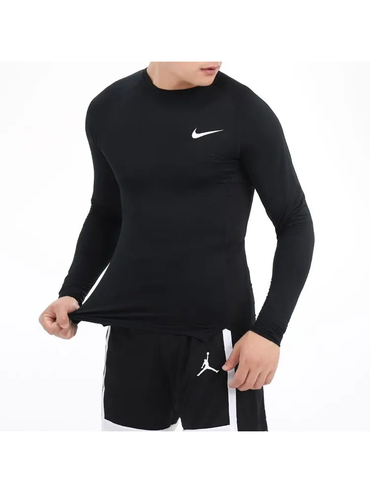 Топ Nike AS Men's NP Top LS TIGHT Black — изображение 4 из 4, черный