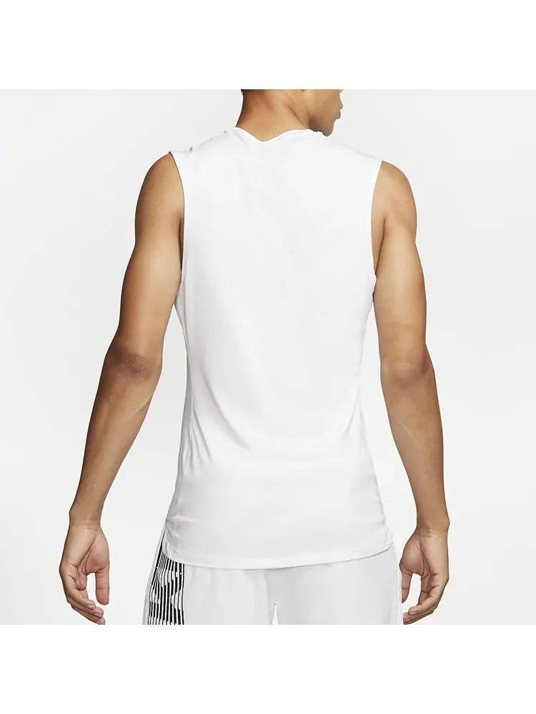 Жилет Men's Nike Pro Logo Training Tight White Vest — изображение 5 из 5, белый