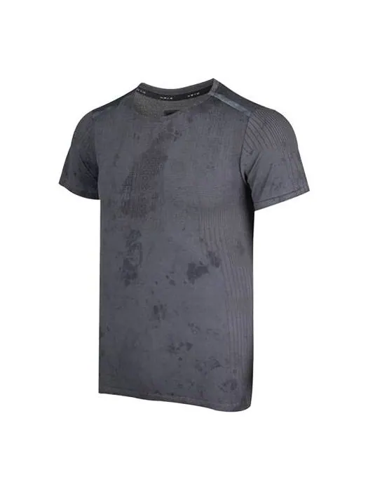 Футболка men's casual sports round neck training running short sleeve black t-shirt Nike — изображение 1 из 4, черный