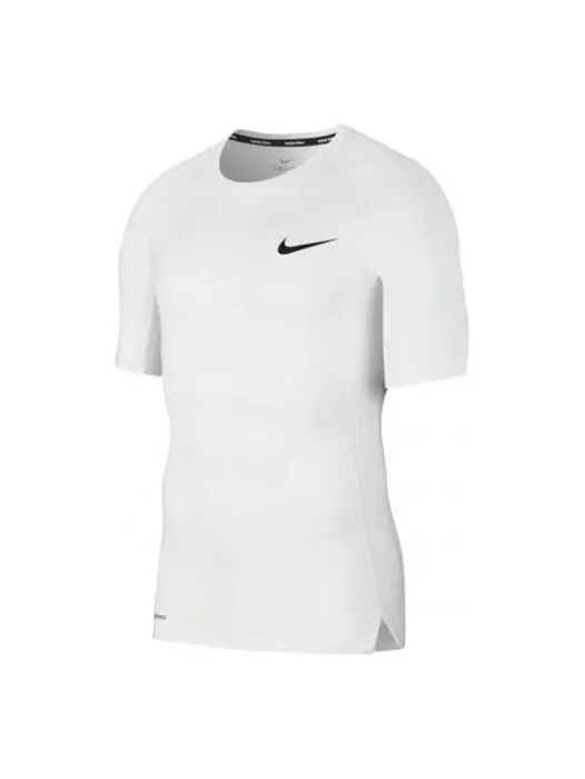 Футболка pro training tight tops short sleeve white Nike — изображение 1 из 4, белый