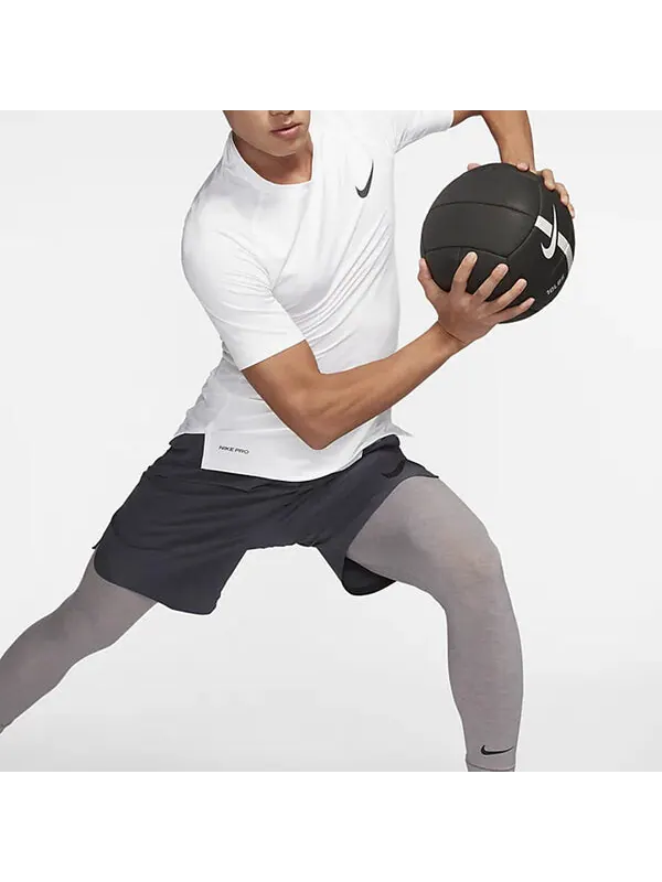 Футболка pro training tight tops short sleeve white Nike — изображение 3 из 4, белый