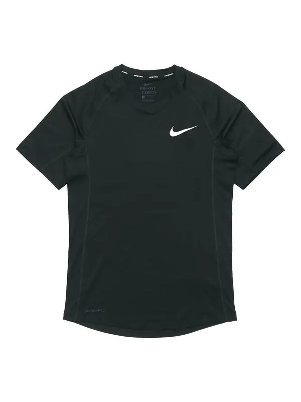 Футболка men's dri-fit training short sleeve black t-shirt Nike — изображение 1 из 4, черный