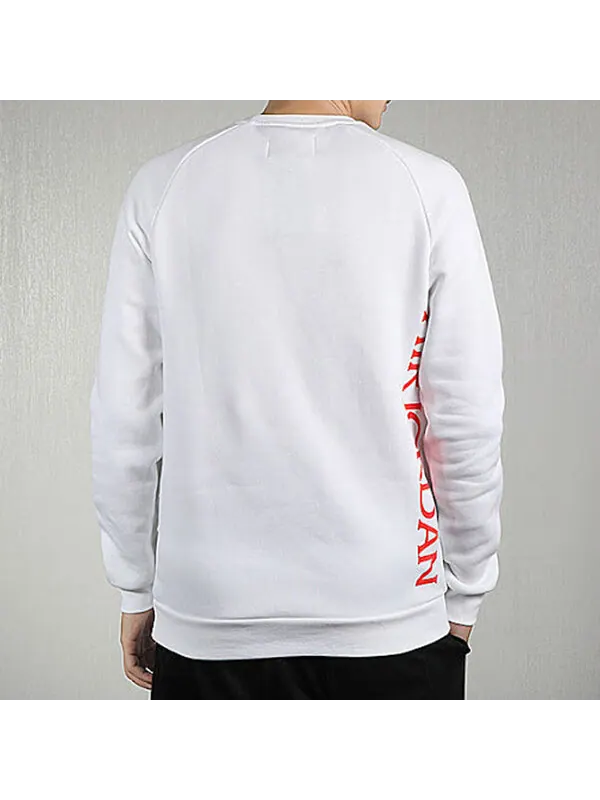 Толстовка men's jordan large logo printing white Nike — изображение 4 из 4, белый