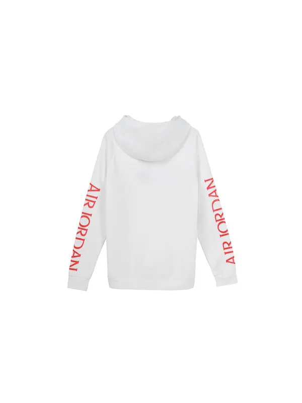 Толстовка Air Jordan Jumpman Classics logo Printing Fleece Lined Stay Warm Pullover White — изображение 2 из 4, белый
