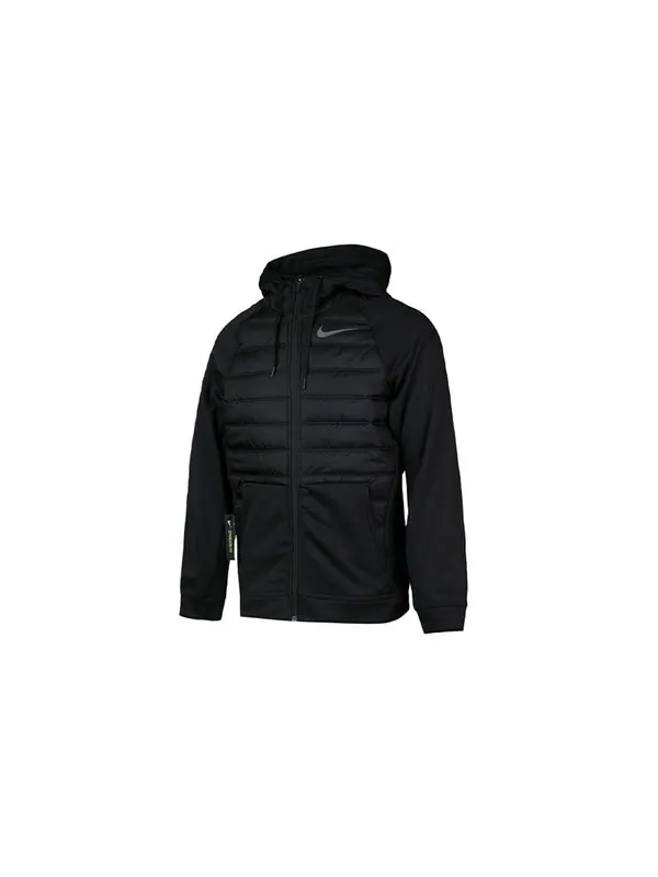 Куртка stay warm solid color sports training hooded padded jacket black Nike — изображение 3 из 4, черный