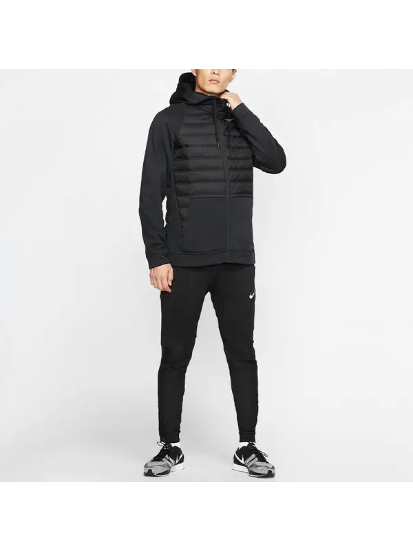 Куртка stay warm solid color sports training hooded padded jacket black Nike — изображение 4 из 4, черный