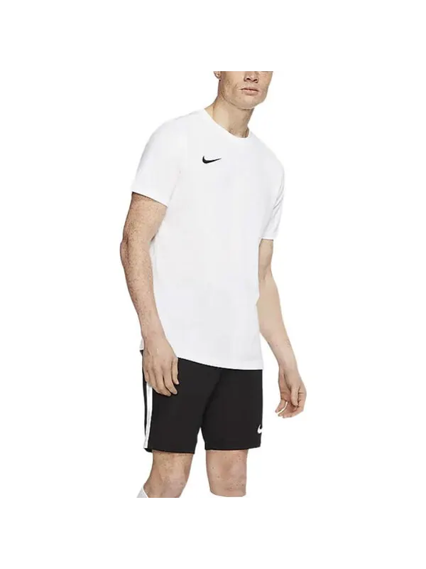 Футболка men's dri-fit logo printing round neck pullover short sleeve us edition white t-shirt Nike — изображение 2 из 3