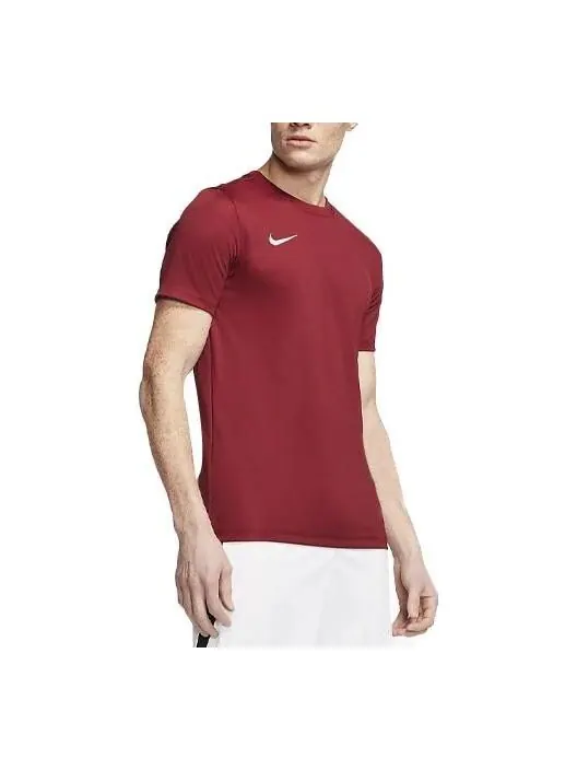 Футболка men's dri-fit logo printing round neck pullover short sleeve us edition wine red t-shirt Nike — изображение 1 из 3