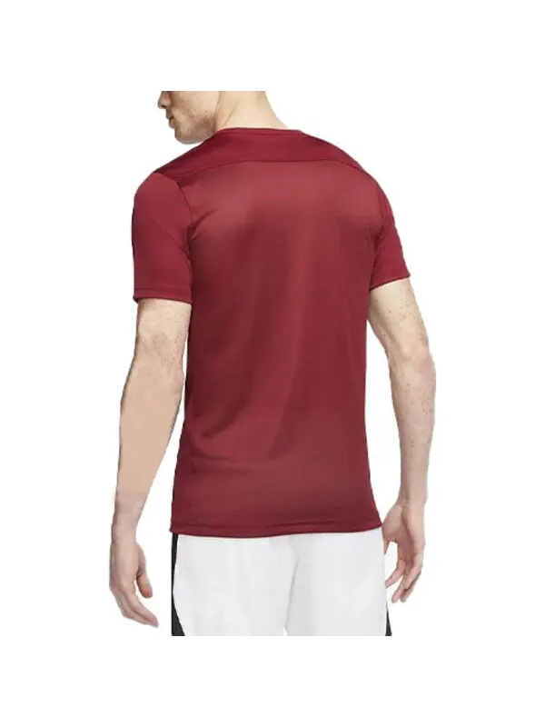 Футболка men's dri-fit logo printing round neck pullover short sleeve us edition wine red t-shirt Nike — изображение 3 из 3