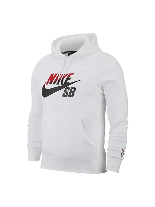 Толстовка Men's Nike Sb Icon Gradient Logo Skateboard Sports Pullover White — изображение 1 из 4, белый