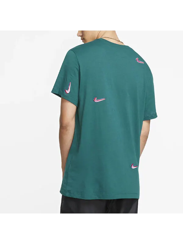 Футболка sb skateboard x parra pocket t shirt midnight turq tee green Nike — изображение 4 из 4, темный зеленый