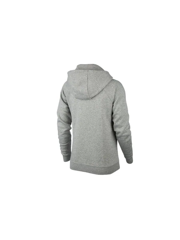Толстовка (WMNS) Nike Sportswear Fleece Pullover 'Gray' — изображение 2 из 2, серый