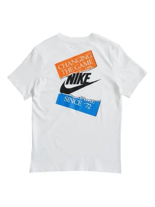 Футболка спортивная nsw logo круглый вырез короткий рукав Nike — изображение 1 из 2, белый