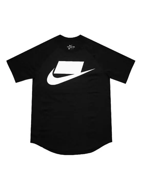 Футболка спортивная с логотипом спортивные Футболка мужские Nike — изображение 1 из 4, черный