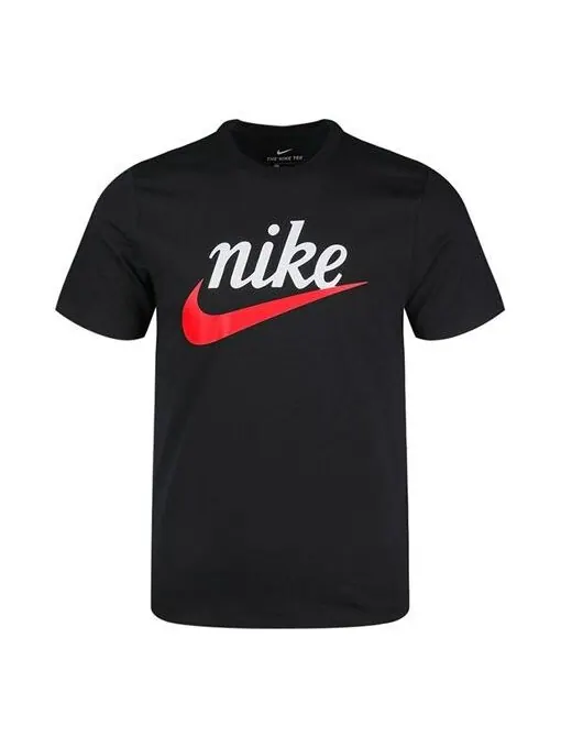 Футболка men's sportswear large short sleeve black t-shirt Nike — изображение 1 из 4, черный