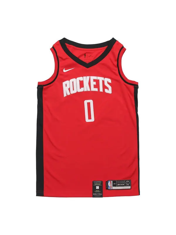 Футболка nba rockets westbrook 0 выездная спортивная баскетбольная майка красная Nike — изображение 1 из 2, красный
