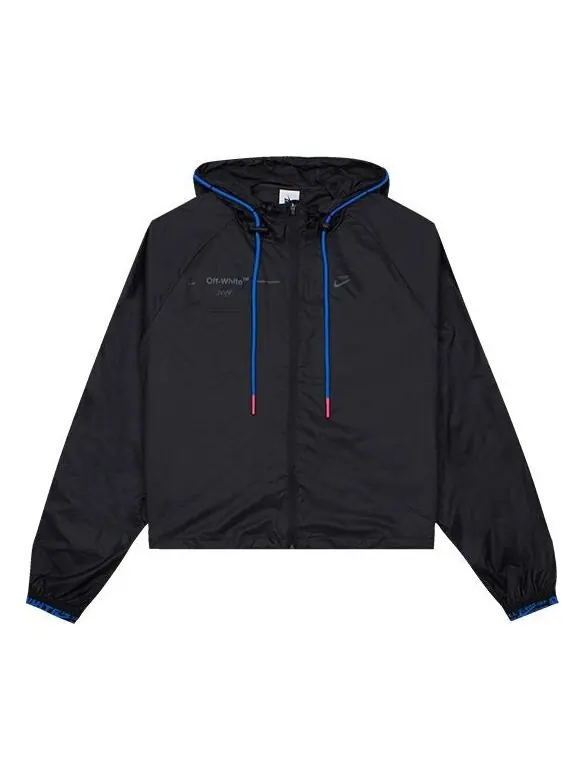 Куртка x off-white jacket 'black blue' Nike — изображение 1 из 4, черный