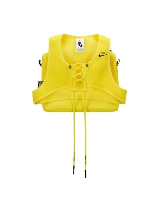 Жилеты x off white nrg x жилет с перекрестным нагрудником Nike — изображение 1 из 3, желтый