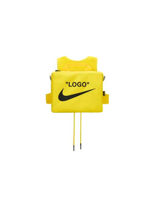 Жилеты x off white nrg x жилет с перекрестным нагрудником Nike — изображение 2 из 3, желтый