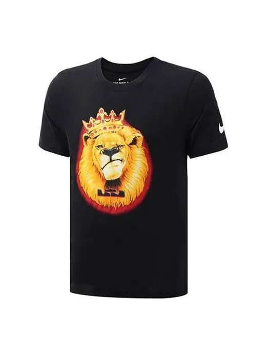 Футболка Nike LBJ Dry Tee James Printed TEE Men Black — изображение 1 из 4, черный