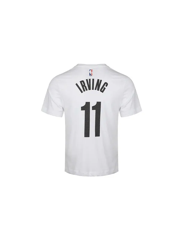 Футболка dri-fit nba 19-20 brooklyn nets 11 irving tee white Nike — изображение 2 из 4, белый