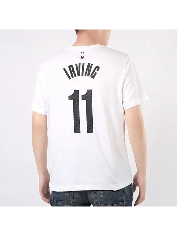 Футболка dri-fit nba 19-20 brooklyn nets 11 irving tee white Nike — изображение 4 из 4, белый