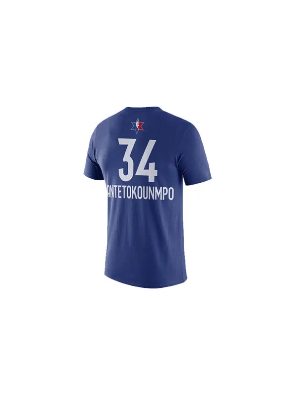 Футболка nba all-star nba2020 dri-fit short sleeve men's blue Nike — изображение 2 из 2, синий