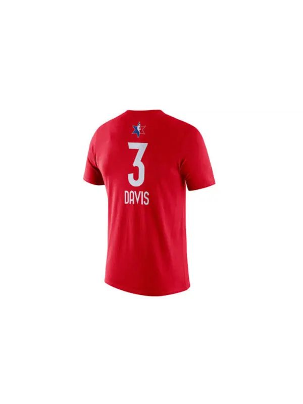 Футболка nba all-star nba2020 dri-fit men's red Nike — изображение 2 из 2, красный