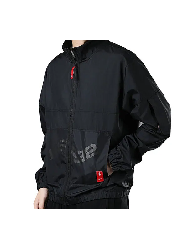 Куртка Nike KYRIE Basketball JKT Jacket Men Black — изображение 4 из 4, черный