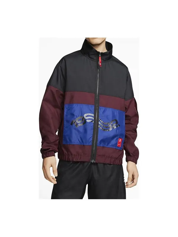 Куртка Nike Kyrie Irving Basketball Jacket Black Red Splicing — изображение 1 из 2, мульти