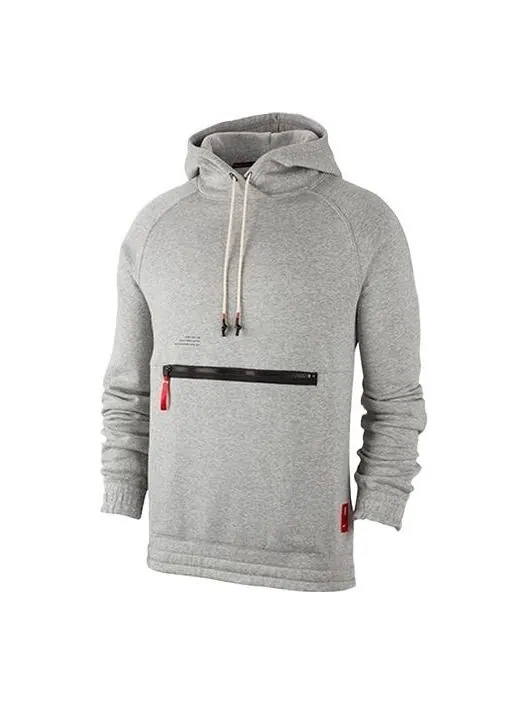 Толстовка Nike Kyrie Basketball Sports Fleece Lined Knit Gray — изображение 1 из 3, серый