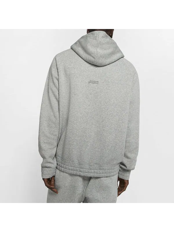 Толстовка Nike Kyrie Basketball Sports Fleece Lined Knit Gray — изображение 3 из 3, серый