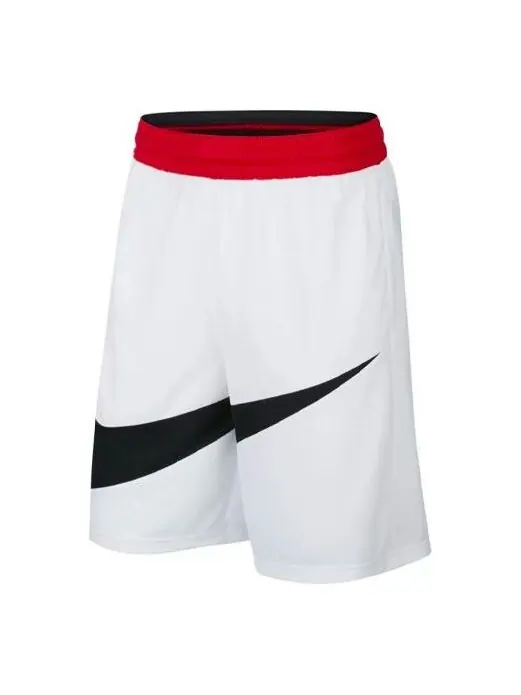 Шорты large logo printing sports loose basketball shorts white Nike — изображение 1 из 4, белый