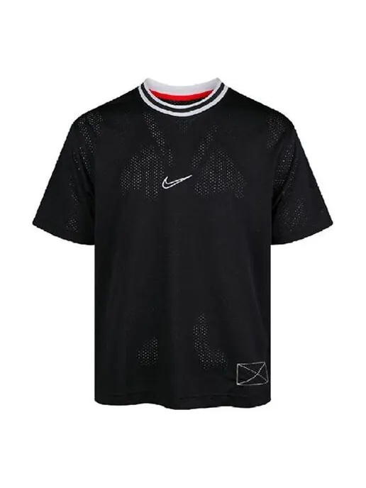 Футболка dri fit сетка баскетбол с коротким рукавом Nike — изображение 1 из 4, черный