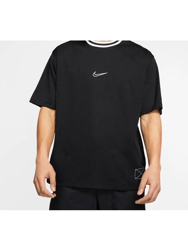 Футболка dri fit сетка баскетбол с коротким рукавом Nike — изображение 4 из 4, черный